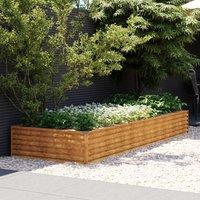 Berkfield Home Garden Raised Bed 291x100x36 cm Corten Steel in Brown | Size: 291 x 100 x 36 cm