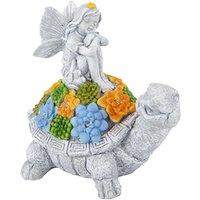ILFD Group Ltd Solar Turtle Fairy Garden Ornament in Grey | Size: 12 Pack