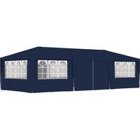 Berkfield Home Professional Party Tent with Side Walls 4x9 m Blue 90 g/m?