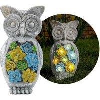 ILFD Group Ltd Solar Owl Garden Ornament in Grey | Size: 12 Pack