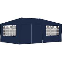 Berkfield Home Professional Party Tent with Side Walls 4x6 m Blue 90 g/m?