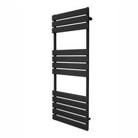 Monstershop Flat Panel Towel Radiator - 1200mm x 450mm - Black