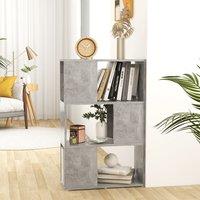 Berkfield Home Book Cabinet Room Divider Concrete Grey 60x24x94 cm Engineered Wood | Size: 60 x 24 x 94 cm