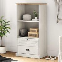 Berkfield Home Bookcase VIGO White 60x35x114.5 cm Solid Wood Pine