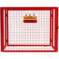 Monstershop Red Gas Bottle Collapsible Mesh Cage - 92cm x 110cm x 50cm | Size: 92 cm x 110 cm x 50 cm