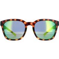 Smith Men's Square Matte Tortoise Green Mirror Founder in Brown