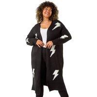 Curve Printed Longline Cardigan