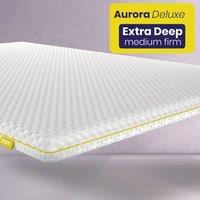 Brightr Sleep Brightr Aurora Deluxe 2 in 1 Memory Foam mattress topper Medium Firm in White | Size: Single