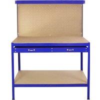 Monstershop Workbench With Pegboard & Drawer In Blue