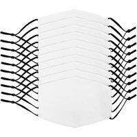 Monstershop Large Face Masks Sublimation Blanks / 10 Pack in White