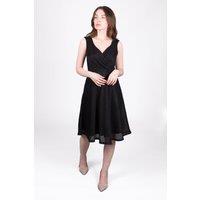 SOLO Women's Glitzy Wrap Dress in Black | Size: 10