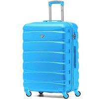 Flight Knight 25 Medium Suitcase Check-in Hold Luggage Hard Shell 4 Wheels TSA Lock in Turquoise