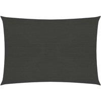 Sunshade Sail 160 g/m Anthracite 3.5x4.5 m HDPE