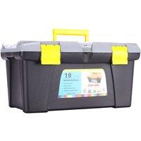 Plastic Tool Storage Box Lockable Organizer Case Removable Tray