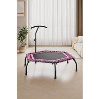 48 Inch Hexagonal Trampoline with Adjustable T-Bar Handle