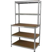 Monstershop Monster Racking Galwix Workbench Shelving Unit in Silver