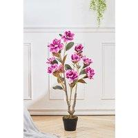 95Cm Faux Flowering Tree in Pot