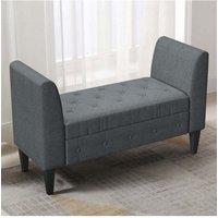 Linen Storage Bed End Bench Ottoman Chaise Pouffe Stool