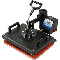 Monstershop PixMax 8 in 1 Combo Swing Heat Press Machine in Black