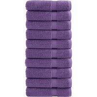 Berkfield Home Premium Shower Towels SOLUND 10 pcs Purple 70x140 cm 600 gsm
