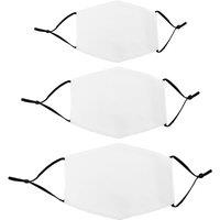 Monstershop Face Masks Sublimation Blanks Bundle / 30 Pack in White