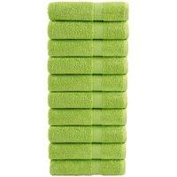 Berkfield Home Premium Shower Towels SOLUND 10 pcs Apple Green 70x140 cm 600 gsm