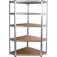 Monstershop Galwix Corner Racking, 90cm Wide in Silver