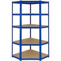 Monstershop Monster Racking T-Rax Corner Storage Shelf Unit, Blue, 90cm Wide in Blue