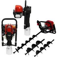 Monstershop T-Mech Earth Auger & 4-Stroke Post Driver 120mm in Black