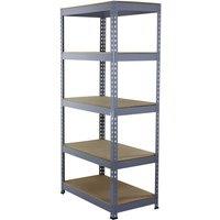 Monstershop Q-Rax Grey Shelving Units - 90cm x 180cm x 50cm | Size: 90 cm x 180 cm x 50 cm