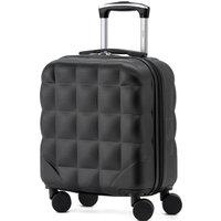 Flight Knight 45x36x20cm Hard Case Bubble Carry On Suitcase EasyJet Free Cabin Bag in Black