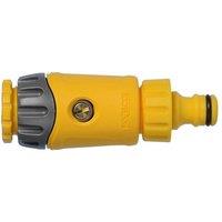 Hozelock 2181 Non-Return Valve Tap Connector 1/2 - 5/8In Bsp in Yellow