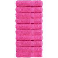 Berkfield Home Premium Hand Towels SOLUND 10 pcs Pink 50x100 cm 600 gsm
