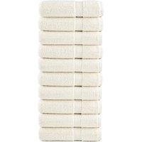 Berkfield Home Premium Hand Towels SOLUND 10 pcs Cream 50x100 cm 600 gsm