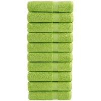 Berkfield Home Premium Hand Towels SOLUND 10 pcs Apple Green 50x100 cm 600 gsm