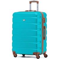 Flight Knight 25 Medium Suitcase Check-in Hold Luggage Hard Shell 4 Wheels TSA Lock in Aqua