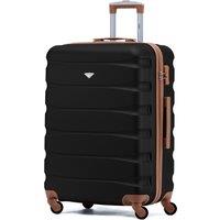 Flight Knight 25 Medium Suitcase Check-in Hold Luggage Hard Shell 4 Wheels TSA Lock in Black