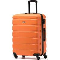 Flight Knight 25 Medium Suitcase Check-in Hold Luggage Hard Shell 4 Wheels TSA Lock in Orange