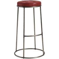 netfurniture Ducat 75 - Black Metal Frame - Vintage Red Seat in Dark Red