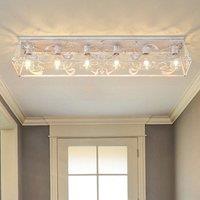 6 Light 115cm Metal Farmhouse Dimmable Flush Mount