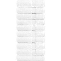 Berkfield Home Premium Hand Towels SOLUND 10pcs White 50x100cm 600gsm