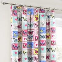 Velosso Butterfly Maison Pencil Pleat Curtains | Size: 168 cm width x 183 cm drop