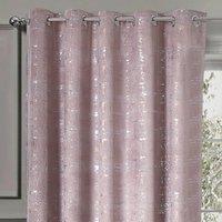 Intimates Warwick Readymade Eyelet Curtains in Dusty Pink | Size: 168 cm width x 183 cm drop