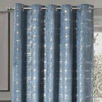 Intimates Warwick Readymade Eyelet Curtains in Blue | Size: 168 cm width x 183 cm drop