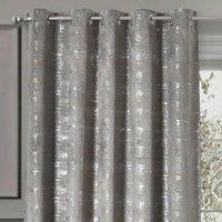 Intimates Warwick Readymade Eyelet Curtains in Silver | Size: 168 cm width x 183 cm drop