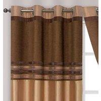 Intimates Renatta Ready Made Eyelet Curtains in Beige | Size: 168 cm width x 183 cm drop