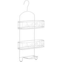 Orsina Paradise 2 Tier Soap Dish Shower Caddy in White