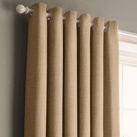 Velosso Panama Ready Made Cotton Eyelet Curtains in Natural | Size: 168 cm width x 137 cm drop