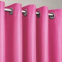 Velosso Manhattan Thermal Blackout Ready Made Eyelet Curtains in Fuchsia | Size: 110 cm width x 137 cm drop