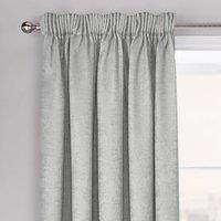 Velosso Westwood Dimout Pencil Pleat Curtains in Silver | Size: 168 cm width x 183 cm drop